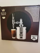 Original Royal Brew Nitro Cold Brew Coffee Maker Kit 64oz Home Keg Matte Black