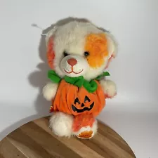 BAB Build A Bear Smallfry 7” Fall Leaves Pumpkin Bear