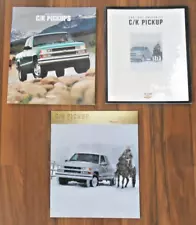 3 Chevrolet Chevy C/K Pickup Truck Sales Dealer Brochures 1995 1997 2000