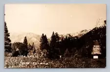 Fern Valley "Lots for Sale" RPPC Idyllwild California Real Estate Photo ~1920s