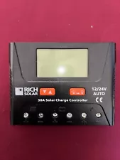 Rich Solar 30A Charge Controller - Black - 12/24V Auto