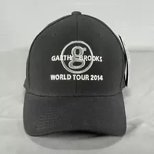 Garth Brooks World Tour 2014 Hat Cap OSFM Adjustable Black Flex Fit Tech