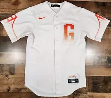 Nike San Francisco Giants Crawford G City Connect Jersey Medium White Swoosh #35