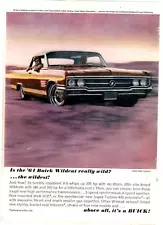 1963 Print Ad '64 Buick Wildcat 2 Door Sport Coupe V-8 whips up to 325 hp