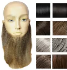 9" LONG FULL FACE BEARD DUCK DYNASTY BIKER WIZARD COSTUME SYNTHETIC CHARACTER