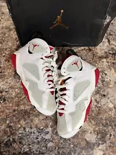 Nike air Jordan 7 hare size 6.5Y 8 Wmns authentic 304774125 bugs bunny 6 white