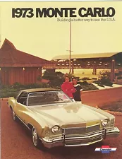 1973 Chevrolet Monte Carlo S Landau Dealer Sales Brochure