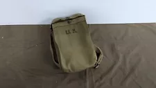 US WW2 canvas Magazine, Ammo carry case/ bag, with straps Thompson SMG Dumas 43