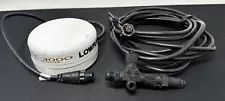 Lowrance LGC-3000 NMEA2000 GPS WAAS with N2KEXT-15RD 15' Extension Cable TESTED