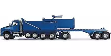 Kenworth T880 Quad-Axle Dump Truck with Rogue Transfer Tandem-Axle Dump Trailer