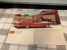 1959 Ford Country Sedan Squire Ranch Station Wagon Sales Brochure XL Rev 9-58