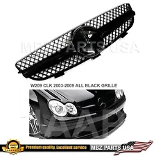 03-09 CLK All Black Grille AMG Black Star Emblem CLK320 CLK55 CLK500 CLK430 CLK