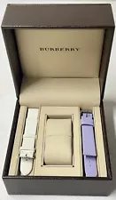 Authentic Burberry Watch Box With Women’s Watch Bands- No Watch