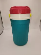 New ListingVintage 1990 Igloo 1/2 Half Gallon Water Jug Cooler - Teal, Yellow, Pink 90’s