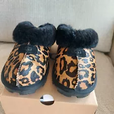 UGG® Coquette Panther Print Calf Hair Fur Slippers GL3