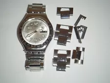 Swatch Irony Swiss Made Stainless Steel Mens Wrist Watch (AS-IS Not Working)