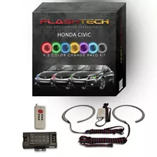 RGB Multi Color LED Halo kit with RF Remote for 2012-2013 Honda Civic Headlights (For: 2013 Honda Civic)