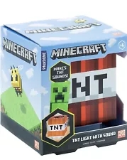 Paladone Minecraft TNT Alarm Clock Plays Official TNT Sounds Mood Light Function