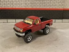 2003 Chevy Silverado Lifted 4x4 Truck 1/64 Diecast Custom Off Road Auto World