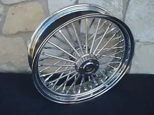 16" CHROME FAT SPOKE REAR WHEEL FOR HARLEY FLT TOURING ROAD KING GLIDE 2000-07