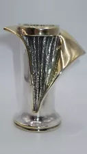 N.S. Bar-On Two Tone 925 Sterling Silver Bud Flower Vase - 3.5" Tall - 87.56G