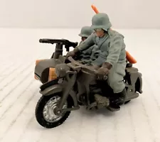 1970s Britains 9681 WWII German Motorcycle & Sidecar Made in England