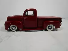 DANBURY MINT 1/24 DK. RED 1951 FORD F-1 CUSTOM TRUCK ISSUES *READ DESCRIPTION*