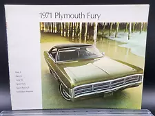 1971 Chrysler Plymouth Fury Sport GT Wagon Sales Salesman Showroom Brochure 16pg