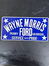 New ListingWayne Morris Ford PERRY GA Georgia Dealership License Plate Booster