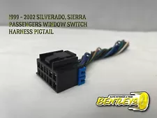 1999 - 2002 SILVERADO SIERRA RIGHT PASSENGER POWER WINDOW SWITCH HARNESS PLUG (For: 2000 Chevrolet Suburban 2500)