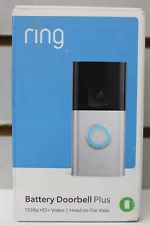 Ring Battery Doorbell PLUS 1536p HD Video WiFi Security Camera -Satin Nickel NEW