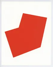 Ellsworth Kelly original lithograph "Red Form"