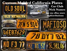 VINTAGE STYLED AND SIZED replica california license plate 1940-1955