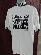 Vintage Dead Man Walking Movie Promo Shirt Polo Sean Penn Large Susan Sarandon