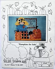 Mosey 'N Me ~ PUMPKINS FOR SALE ~ Cross Stitch Chart