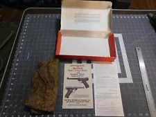 Ruger Mark 1 Pistol Box w Manual .22 Target Bull Barrel & Paperwork