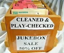 45 rpm vinyl record rock pop Jukebox 50% off SALE you select VG+ Cleaned & Plays