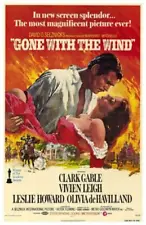 GONE WITH THE WIND Movie POSTER 27 x 40 Clark Gable, Vivien Leigh, A1