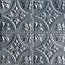 FROM PLAIN TO BEAUTIFUL IN HOURS Ceiling Tiles 24.25"x24.25" Tin Surface Mount