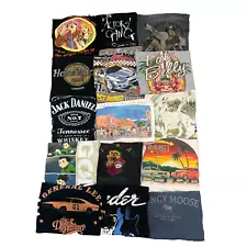 Lot Of 15 Mix Y2k Pop Car Beer Graphic T-Shirts Resell Bundle Wholesale Pricing