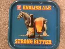 1980s Whitbread English Ale, strong bitter, 13.5” sq.,, Suitable for Diabetics