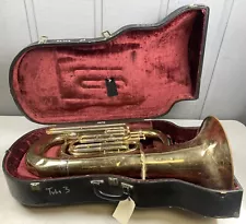 QUESNON PARIS Eb TUBA IN PLAYING CONDITION 73948