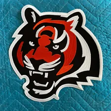 Cincinnati Bengals Tiger Huge 10” Iron On Embroidered Patch New