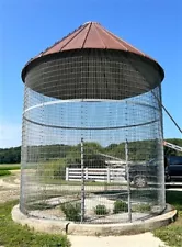 New ListingCorn Crib, Vintage Rustic Gazebo, Patio, Grain Bin, Storage Garden Tool Shed, E