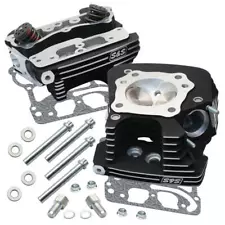 S&S Super Stock Cylinder Heads 89cc Black #90-1106 Harley Davidson (For: 2003 Harley-Davidson Dyna)