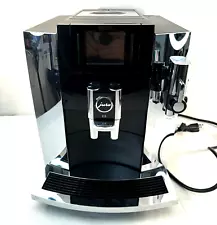 Jura E8 Automatic Espresso Machine G1 Chrome Bean to Cup with Frother SEE VIDEO