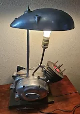 1967 Harley Davidson M-65 65cc Engine Plug In Desk Lamp