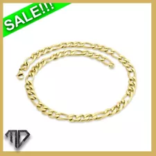 2.00MM Figaro Link Chain In 14K Yellow Gold Unisex Necklace ON SALE!!!