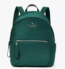 Kate Spade Chelsea Medium Backpack The Little Better Nylon Deep Jade Green