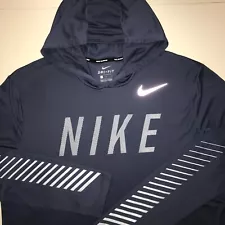 Men's Nike Miler Flash Dry Running Pullover Hoodie Shirt-Size L (AQ4849